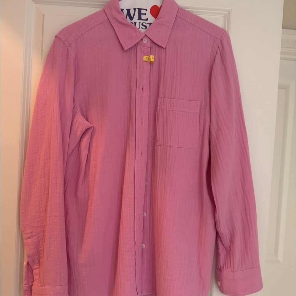 J. Crew Factory Pink Blouse